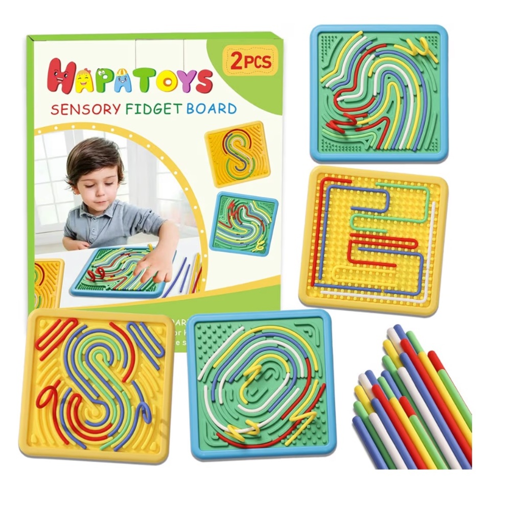 Sensory Fidget Board for Kids - Multicolor